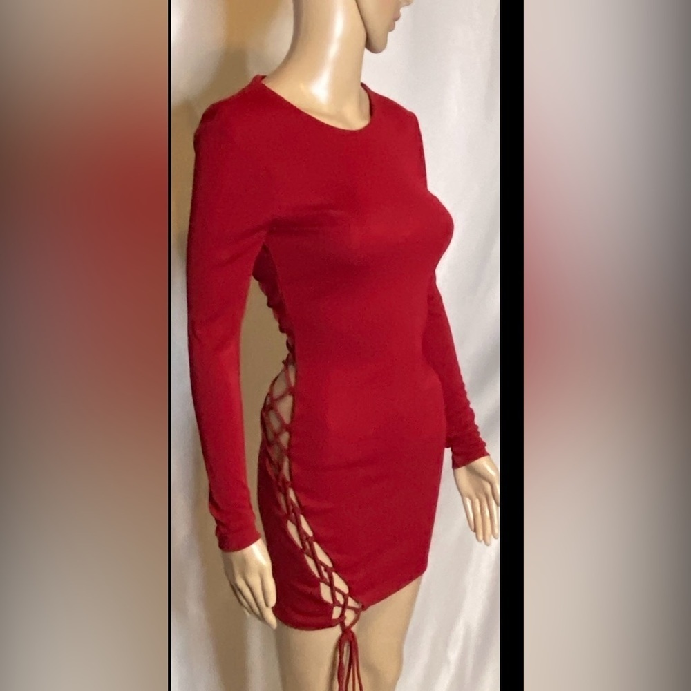 Like new Revolve Hours sexy lace up dress - Picture 2 of 8